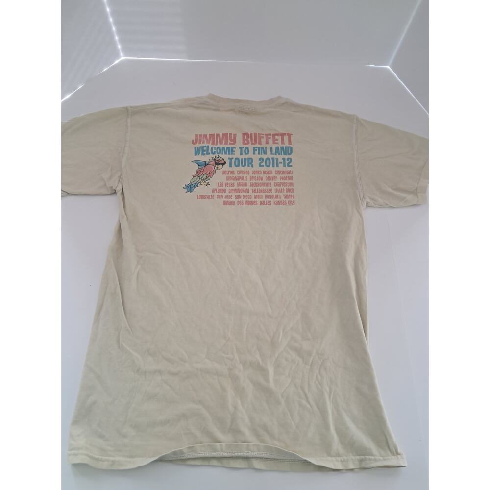 Jimmy Buffett Fin Land Tour Shirt Medium Comfort Colors Parrot Tee - Picture 5 of 6